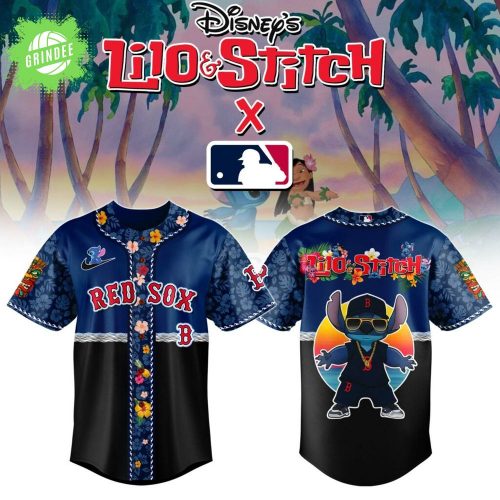 Boston Red Sox MLB x Lilo & Stitch Jersey