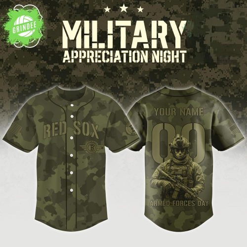 Boston Red Sox Military Appreciation Night Jersey – Custom MLB Edition