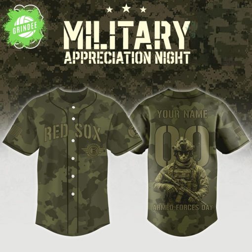 Boston Red Sox Military Appreciation Night Jersey – Custom MLB Edition