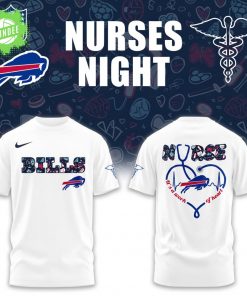 Buffalo Bills Nurses Night Combo White T-Shirt – 2025 Edition