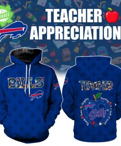 Buffalo Bills Teacher Appreciation 3D Hoodie – NFL Educator Gift Hoodie
