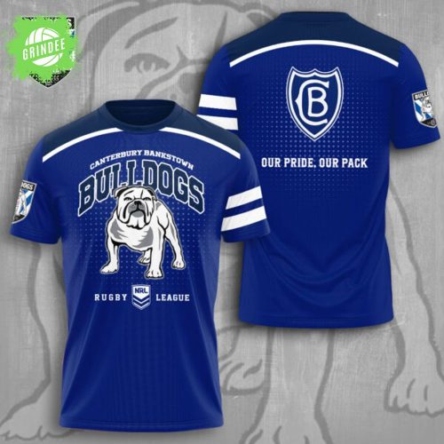 Canterbury-Bankstown Bulldogs 3D T-Shirt – Rugby League Fan Gear