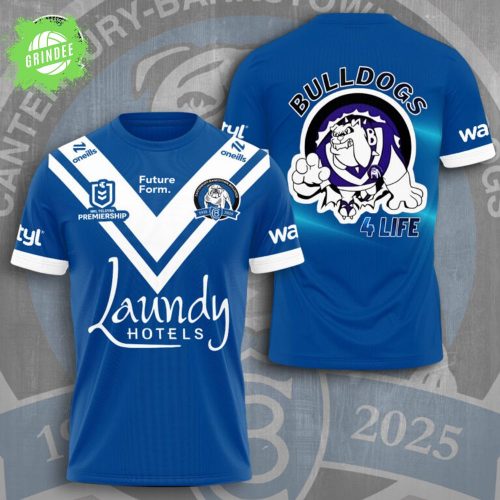 Canterbury-Bankstown Bulldogs Rugby 3D Graphic T-Shirt