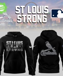 Cardinals x St Louis Strong 2025 Black Hoodie