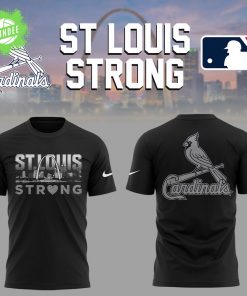 Cardinals x St Louis Strong 2025 Black Tshirt