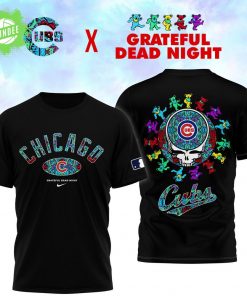 Chicago Cubs x Grateful Dead Night Black Shirt