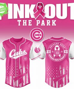 Chicago Cubs x Pink Out The Park 2025 3D Baseball Jersey