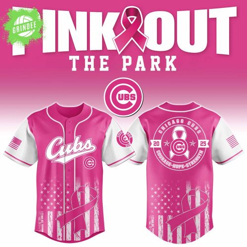 Chicago Cubs x Pink Out The Park 2025 3D Baseball Jersey