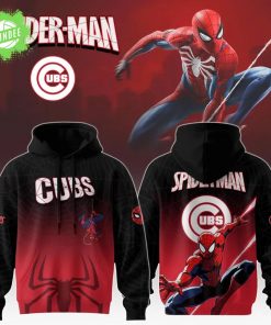 Chicago Cubs x Spider-Man Game Night Hoodie 2025 – Superhero Baseball Sweatshirt