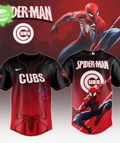 Chicago Cubs x Spider-Man Game Night Jersey 2025 – Marvel Baseball Collab