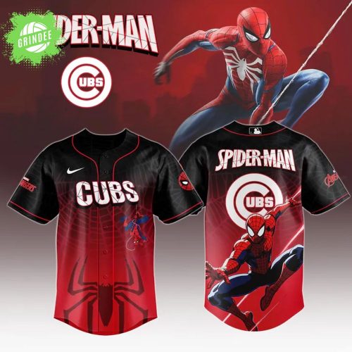 Chicago Cubs x Spider-Man Game Night Jersey 2025 – Marvel Baseball Collab
