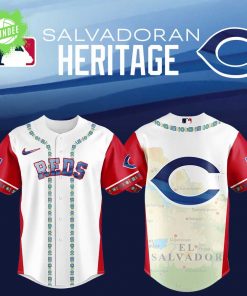 Cincinnati Reds Salvadoran Heritage Jersey 2025 – Latino Baseball Edition