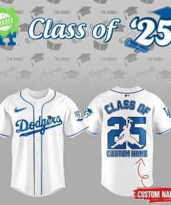 Class Of 2025 Dodgers Jersey – Graduation Year Custom Jersey