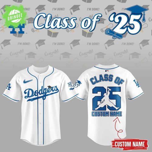 Class Of 2025 Dodgers Jersey – Graduation Year Custom Jersey