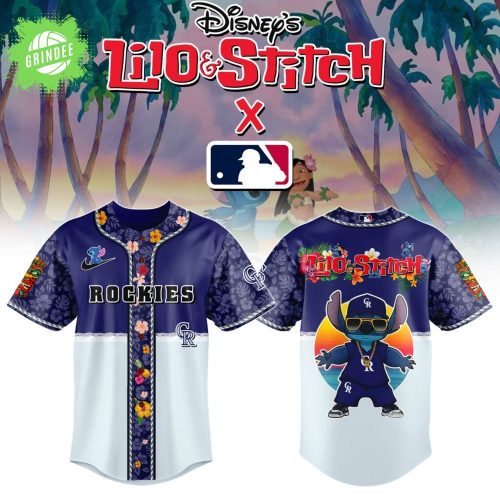 Colorado Rockies MLB x Lilo & Stitch Jersey