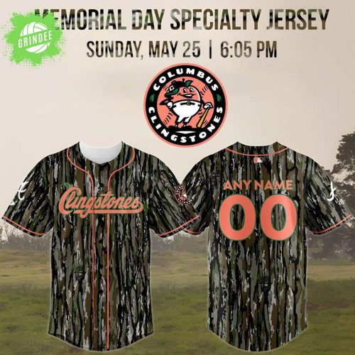 Columbus Clingstones MEMORIAL DAY SPECIALTY JERSEY