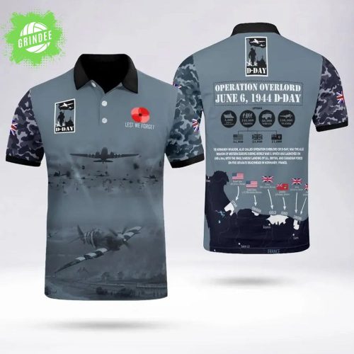 D-DAY 81st Anniversary Polo Shirt – Veteran Tribute Version