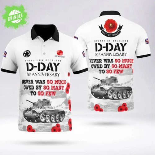 D-DAY 81st Anniversary Polo Shirt – WWII Memorial Edition