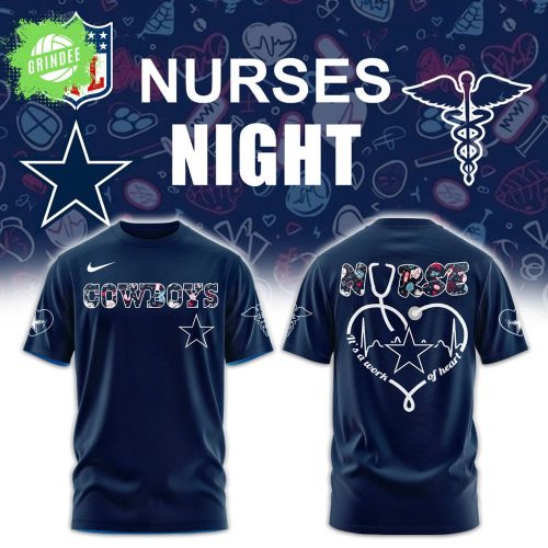 Dallas Cowboys Nurses Night Combo Navy T-Shirt – Exclusive Design