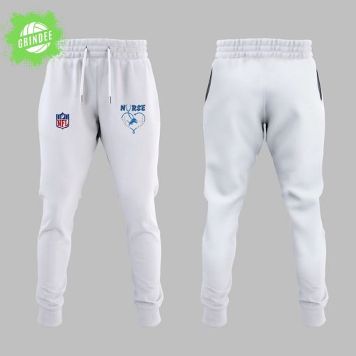 Detroit Lions Nurses Appreciation White T-Shirt – 2025 Edition
