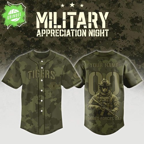 Detroit Tigers Military & Armed Forces Day Custom Jersey – MLB Tribute Edition