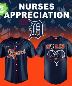 Detroit Tigers Nurses Appreciation Navy Blue Jersey – Limited Edition