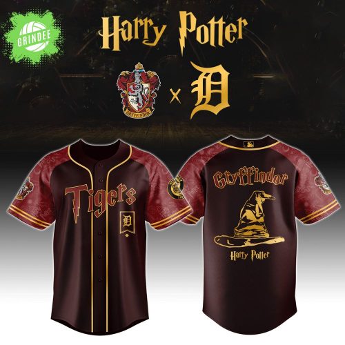 Detroit Tigers x Harry Potter Night Jersey 2025 – Magic Baseball Theme