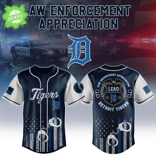 Detroit Tigers x Law Enforcement 3D Jersey – Police Tribute MLB Shirt