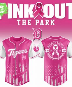 Detroit Tigers x Pink Out The Park 2025 3D Baseball Jersey