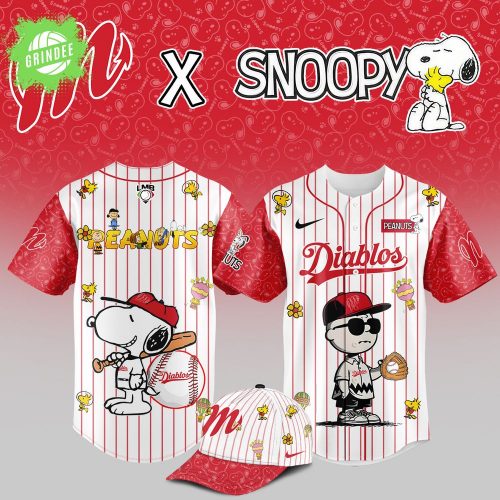 Diablos Rojos del México Snoopy Jersey & Cap – 2025 Cute Limited Set