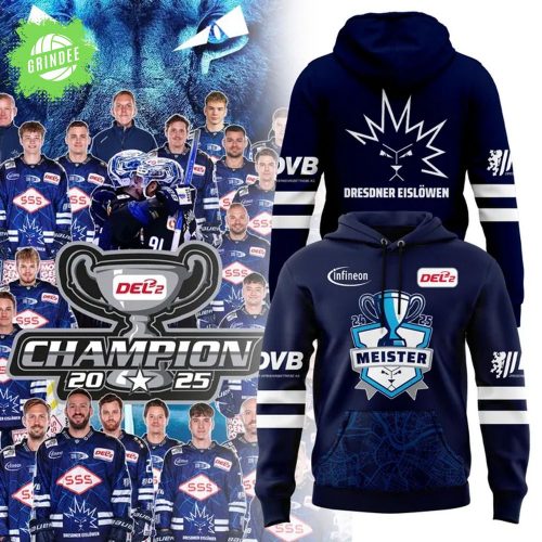 Dresdner Eislöwen DEL2 Champions 2025 Hoodie – Meistertitel Edition