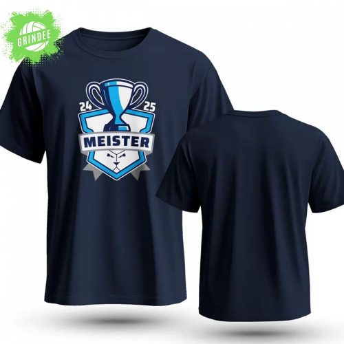 Dresdner Eislöwen Navy Meister 2025 T-Shirt