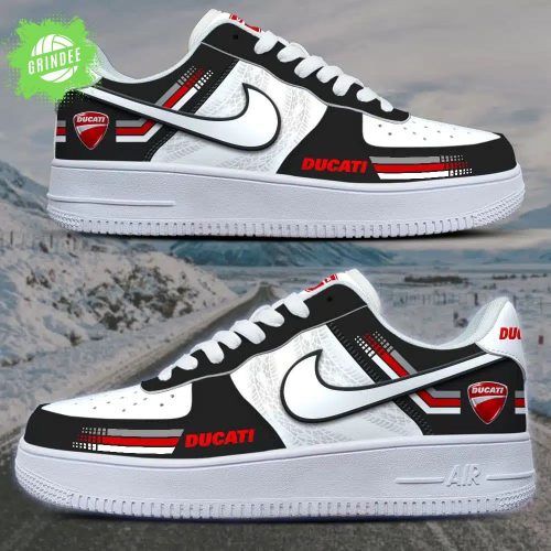 Ducati Racing Air Force Sneakers – Black and White Version 2025