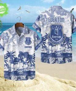 Everton Football Club Hawaiian Style Tropical Shirt