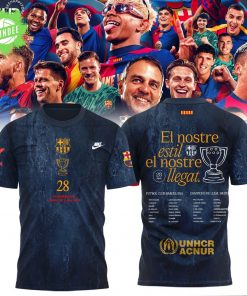 FC Barcelona La Liga 2025 Champions T-Shirt – Official Football Fan Shirt