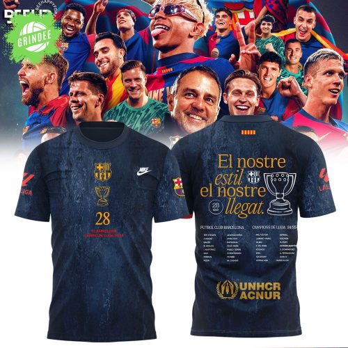 FC Barcelona La Liga 2025 Champions T-Shirt – Official Football Fan Shirt