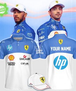 Ferrari 2025 Polo Shirt – Custom Name Racing F1 Tee