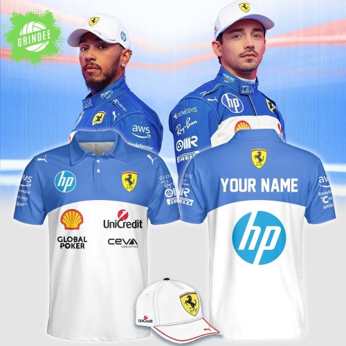 Ferrari 2025 Polo Shirt – Custom Name Racing F1 Tee