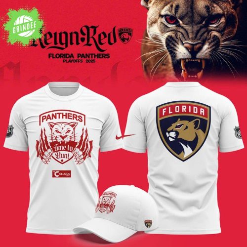 Florida Panthers “Time to Hunt in Sunrise” Hockey Fan T-Shirt