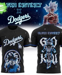 Goku Ultra Instinct x Dodgers 2025 T-Shirt – Anime Baseball Shirt