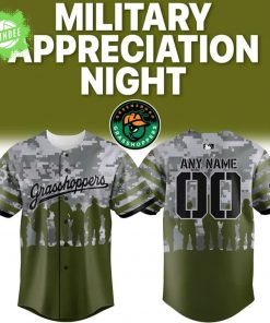 Greensboro Grasshoppers Military Day Jersey 2025 – Baseball Tribute Edition