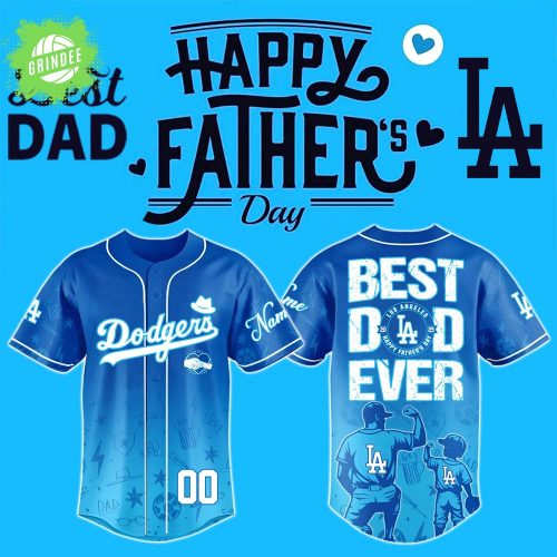 Happy Father’s Day x Los Angeles Dodgers-3D Baseball Jersey