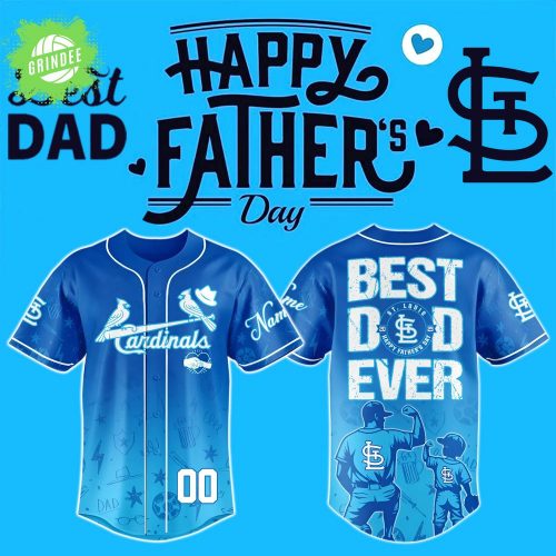 Happy Father’s Day x St. Louis Cardinals-3D Baseball Jersey