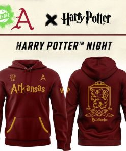 Harry Potter x Arkansas Razorbacks Hoodie 2025 – Magical Collaboration