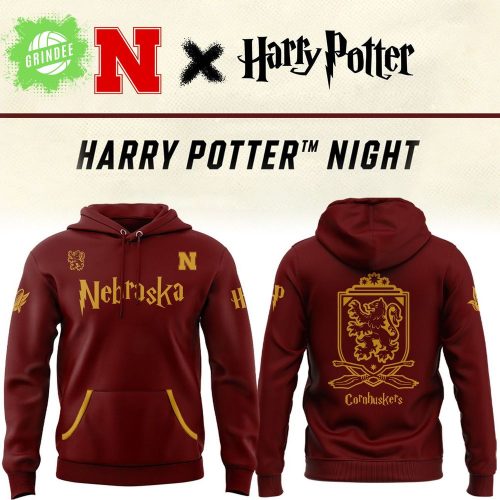 Harry Potter x Nebraska Cornhuskers Hoodie 2025 – Magic & Sports Edition