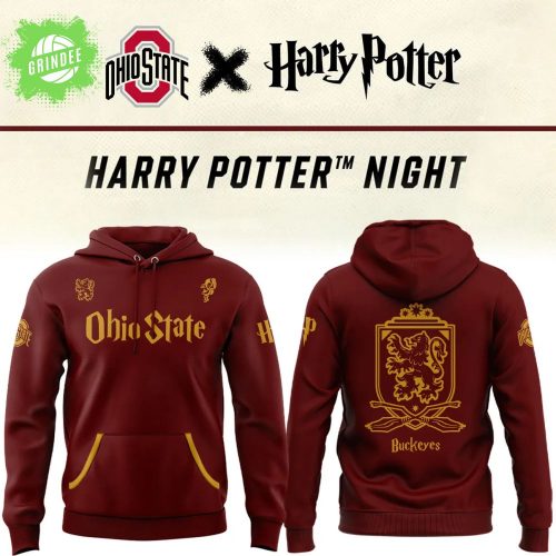 Harry Potter x Ohio State Buckeyes Hoodie 2025 – Magic & Team Spirit Edition