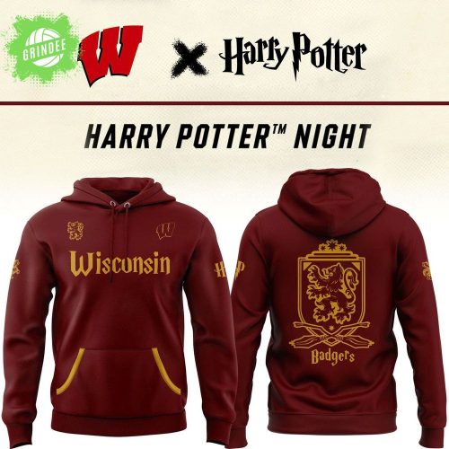 Harry Potter x Wisconsin Badgers Hoodie 2025 – Crossover Fan Apparel