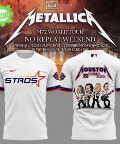 Houston Astros M72 World Tour 2025 T-Shirt – Metallica Collaboration
