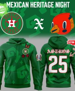 Houston Astros Mexican Heritage Night 2025 Fan Hoodie
