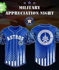 Houston Astros x US Air Force Night Jersey 2025 – Military Tribute Edition